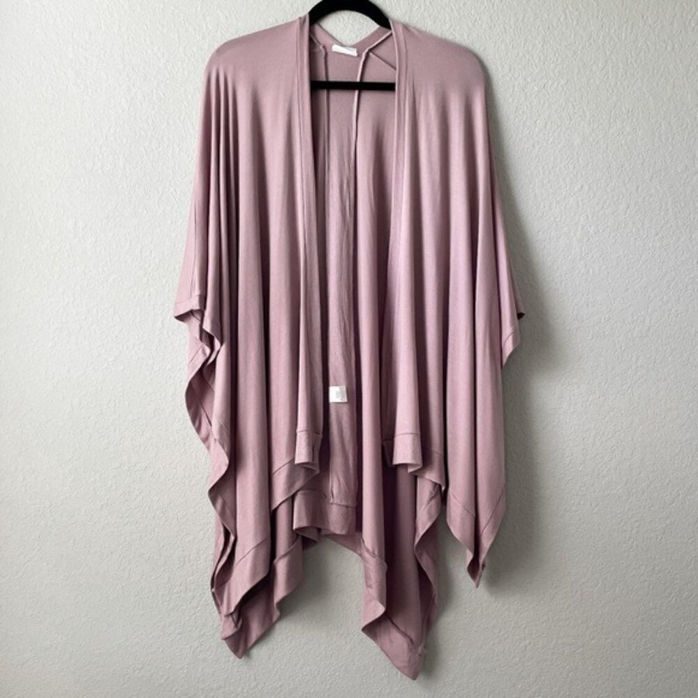 NEW Oversized Poncho Cardigan Wrap Kimono - Blush Pink - Picture 5 of 6